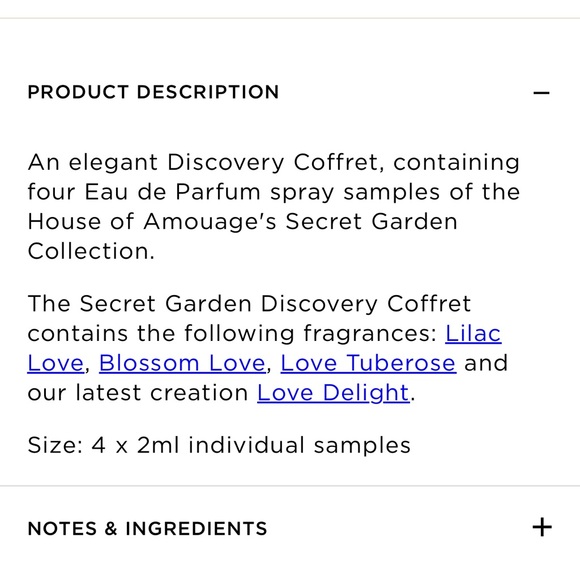 Amouage Secret Garden Sampler Set - Picture 7 of 7